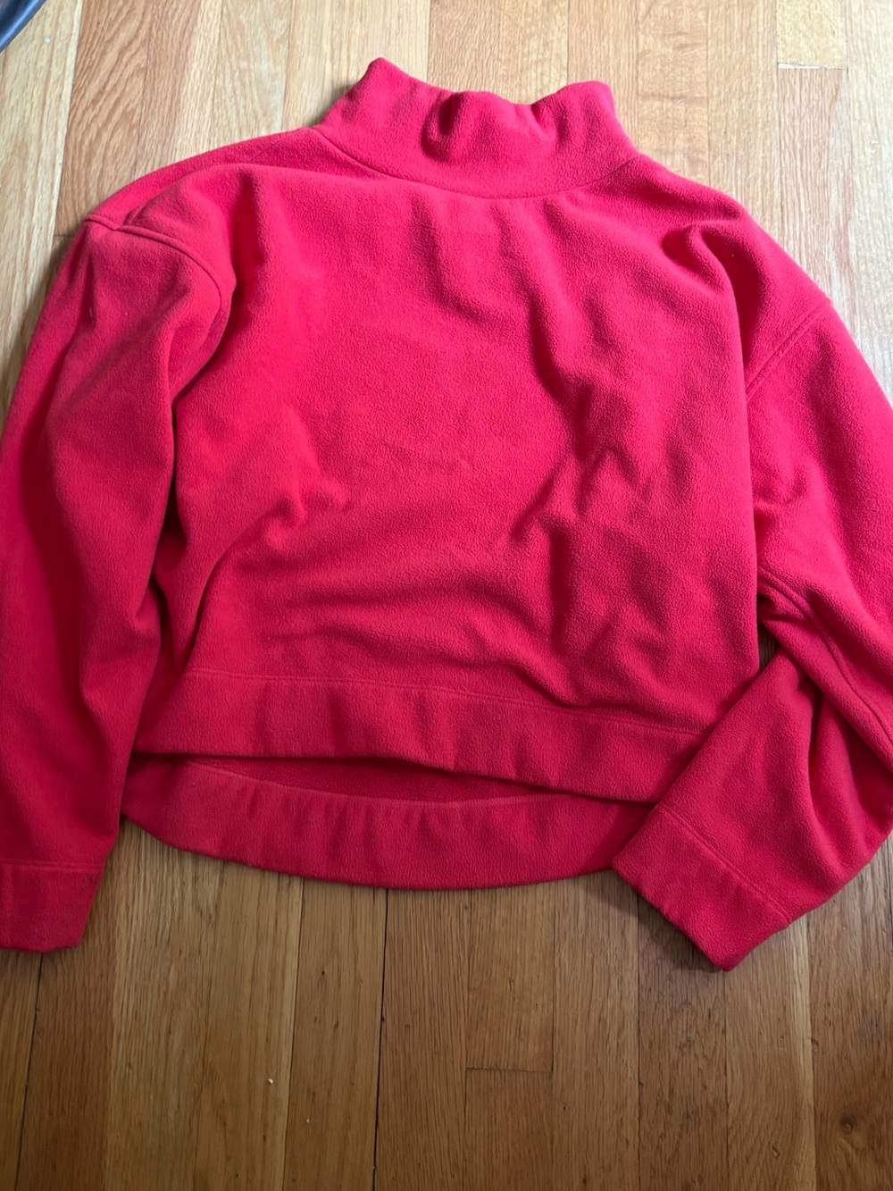 Vineyard Vines Women’s Red Fleece Pullover Quarter Zip Size Large
